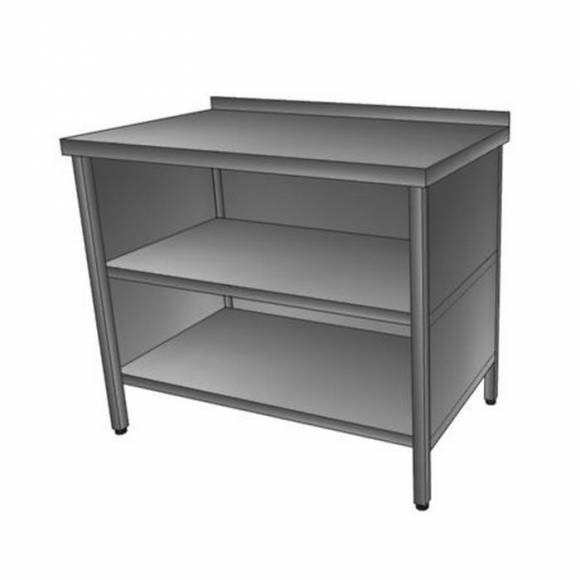 Стол производственный с бортом, 2-мя полками 1600*600*850 зашивка сзади и по бокам Стол производственный с бортом, 2-мя полками 1600*600*850 зашивка сзади и по бокам