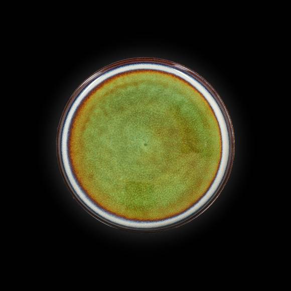 Тарелка мелкая 223 мм Corone Verde синий+зеленый 
