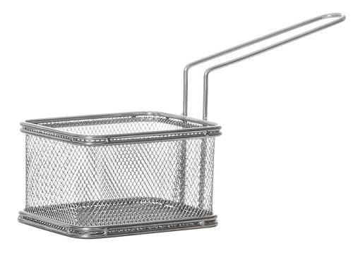 Корзинка для подачи картофеля фри 105х90х65мм с ручкой нерж. QL089-02 кт133 Корзинка для подачи картофеля фри 105х90х65мм с ручкой нерж. QL089-02 кт133