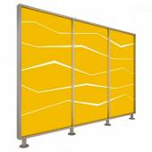 Перегородка 3-х секционная стандарт Zigzag (Зигзаг) без подсветки 1900х150х1650 мм