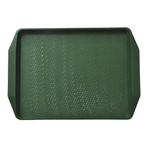 Поднос прямоугольный 42х30см темно-зеленый поверхность классик (414) MGprof 1732