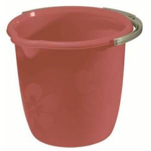 Ведро пластиковое 10л Рестола 432105521 (бордовое)