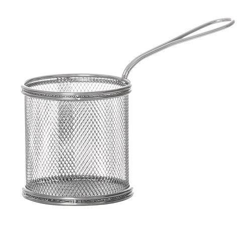 Корзинка для подачи картофеля фри 90х90мм с ручкой нерж. QL089-03 кт134 Корзинка для подачи картофеля фри 90х90мм с ручкой нерж. QL089-03 кт134