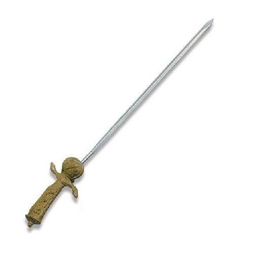 Шампур 250мм d4мм, нерж.сталь с латунной ручкой "Сабля" Maco (КНР) SKSB2 121309 /12/ Шампур 250мм d4мм, нерж.сталь с латунной ручкой "Сабля" Maco (КНР) SKSB2 121309 /12/