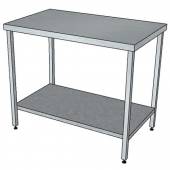 СПП стол производственный с полкой и без борта 1200*600*850