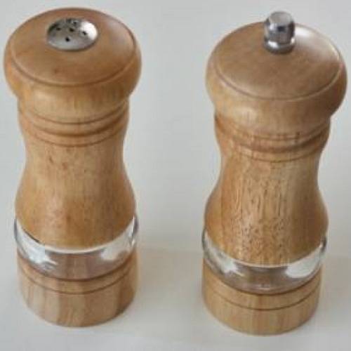 Набор для соли + мельница для перца 13см (дерево) SM039B /1/24/