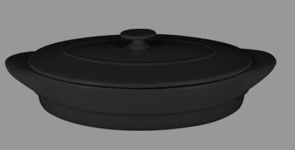 Емкость 1200мл для запекания и подачи овальная RAK Chefs Fusion фарфор черный без крышки CFOD31BKBD Емкость 1200мл для запекания и подачи овальная RAK Chefs Fusion фарфор черный без крышки CFOD31BKBD