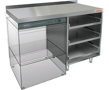 Стол с крылом для посудомоечных машин Hicold НБМКБКП-12/7БЛ Стол с крылом для посудомоечных машин Hicold НБМКБКП-12/7БЛ