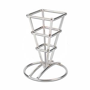 Корзинка - пирамида д/подачи на подставке метал 6,5*12,5 см P.L. (81200564) Корзинка - пирамида д/подачи на подставке метал 6,5*12,5 см P.L. (81200564)