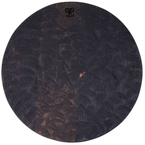 Доска для подачи круглая б/ручки PPwood Q118C-06B темный дуб; дуб; D=30, H=3см