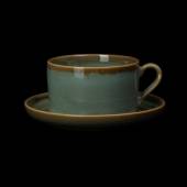 Чайная пара 280мл Corone Primavera зеленая фк1761