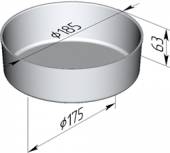 Форма для хлеба Спика круглая (185 х 175 х 63 мм) Форма для хлеба Спика круглая (185 х 175 х 63 мм)