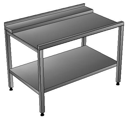 СПП Стол производственный 600*730*850мм с полкой, углубление, зацеп (слева/справа) СПП Стол производственный 600*730*850мм с полкой, углубление, зацеп (слева/справа)
