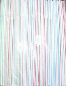 Трубочка для коктейля 0,5х21см полосатая с гофрой 250шт/уп 521250пг  29790 /48/