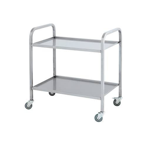 Тележка сервировочная Атеси ТС-Л-2-800.500.850-02 (ТС-2) сварная 2 уровня Тележка сервировочная Атеси ТС-Л-2-800.500.850-02 (ТС-2) сварная 2 уровня