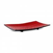 Тарелка прямоугольная 290х175мм на ножках Киото Блэк энд Рэд 23852A/PT215 43860 /2/ Тарелка прямоугольная 290х175мм на ножках Киото Блэк энд Рэд 23852A/PT215 43860 /2/