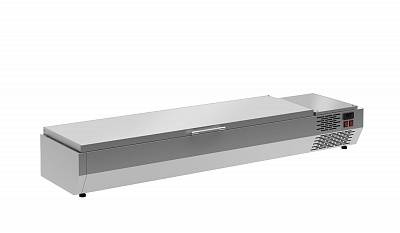 Витрина холодильная настольная для ингредиентов Carboma A40 SM 1,6 с крышкой (7 GN1/3) Витрина холодильная настольная для ингредиентов Carboma A40 SM 1,6 с крышкой (7 GN1/3)