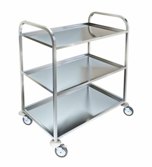 Тележка сервировочная ОЛДАК нерж. 3 полки 500х800х30мм ТО 22