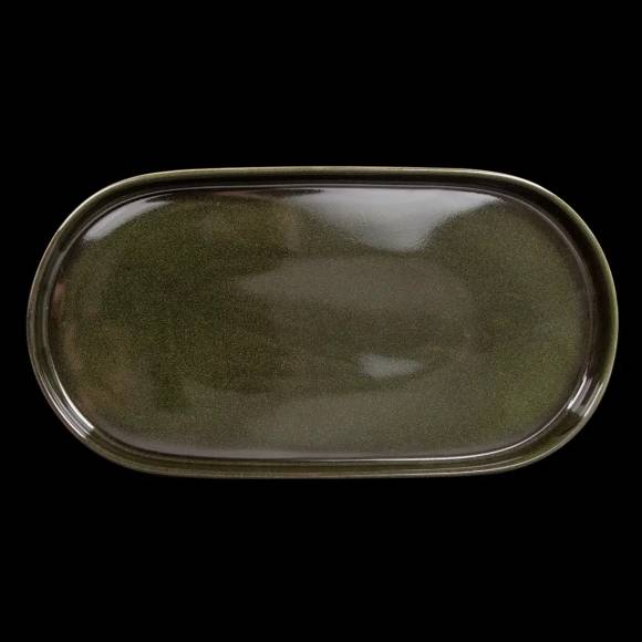 Блюдо овальное 310х155мм, зеленый Corone Cocorita [TTSY1318] фк8892