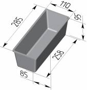 Форма для хлеба Спика 4 Л Тостерная (285х110х95мм) с ручками 4 секции Форма для хлеба Спика 4 Л Тостерная (285х110х95мм) с ручками 4 секции