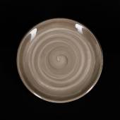 Тарелка мелкая 255мм Corone Nature серо-коричневая /12/ Тарелка мелкая 255мм Corone Nature серо-коричневая /12/