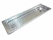 Мойка для питчера врезная 530x162х40мм, с сушильной сеткой, с омывателем Chrome