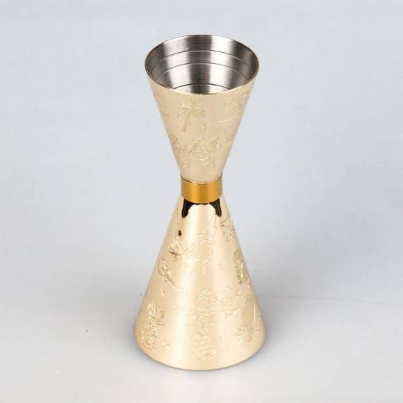 Джиггер нерж. 25/50 мл, золотой P.L.- Barbossa MSAS0024-GP Джиггер нерж. 25/50 мл, золотой P.L.- Barbossa MSAS0024-GP