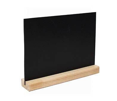 Табличка меловая горизонт. на дерев. подставке А5 210*150 мм.