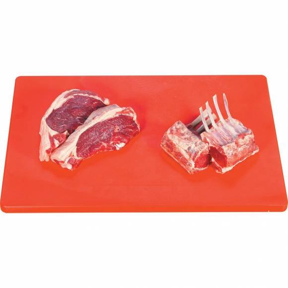 Доска разделочная пластиковая, красный цвет 500*350*12 мм, P.L. Proff Cuisine 81272010