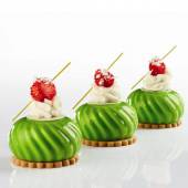 Форма силиконовая PAVOFLEX для пирож. 3D "Калейдоскоп" d66мм h34мм, 93мл, 12 ячеек Pavoni PX4317S