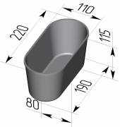Форма для хлеба Спика 7 овал (220 х 110 х 115 мм) Форма для хлеба Спика 7 овал (220 х 110 х 115 мм)
