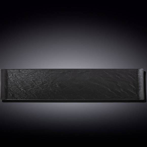 Блюдо прямоугольное 465х95мм Wilmax WL-661103/A черное /3/18/