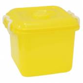 Контейнер 8л 255x220x280мм желтый прозрачный ОКЕАНИК М 2856 /14/ Контейнер 8л 255x220x280мм желтый прозрачный ОКЕАНИК М 2856 /14/