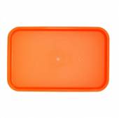 Поднос прямоугольный 52,5x32,5см оранжевый поверхность шагрень (166) MGprof 1737