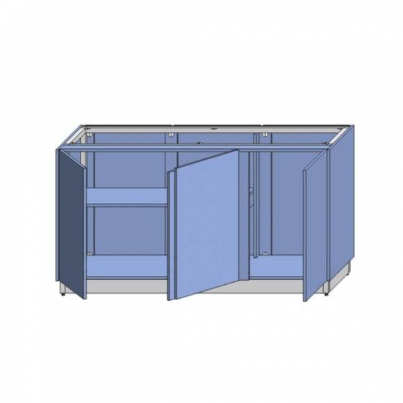 МОБ-Д 1200х600х860 серия RD1 Каркас с обшивкой ЛДСП, двери, 2-е внутр.полки