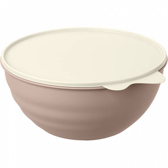 Миска с крышкой 2,8л бежев. Рестола 431296832 /6/ Миска с крышкой 2,8л бежев. Рестола 431296832 /6/