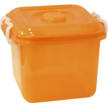 Контейнер 8л 255x220x280мм оранжевый прозрачный ОКЕАНИК М 2856 /14/