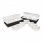 Контейнер для фруктов, специй пластик 4 ячейки P.L. - BarWare JD-B4B Контейнер для фруктов, специй пластик 4 ячейки P.L. - BarWare JD-B4B