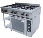 Плита газовая 6-конф. Гриль Мастер Ф6ПДГ/800(э) с электрической духовкой 50004э
