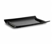 Тарелка прямоугольная 300х190мм Киото Блэк B6-25674/PT211 45423/2/