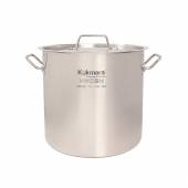 Котел нерж. 30л Kukmara диаметром 35см, с металлической крышкой