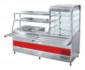 Прилавок-витрина холодильный мармитный универсальный Абат Мини ПВХМ-70КМУ витрина справа