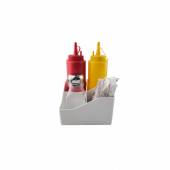 Барный организатор 4 ячейки белый MGprof 1749  /1/