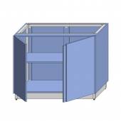 МОБ-Д 1000х600х860 серия RD1 Каркас с обшивкой ЛДСП, двери, 2-е внутр.полки