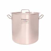 Котел нерж. 50л Kukmara диаметром 40см, с металлической крышкой