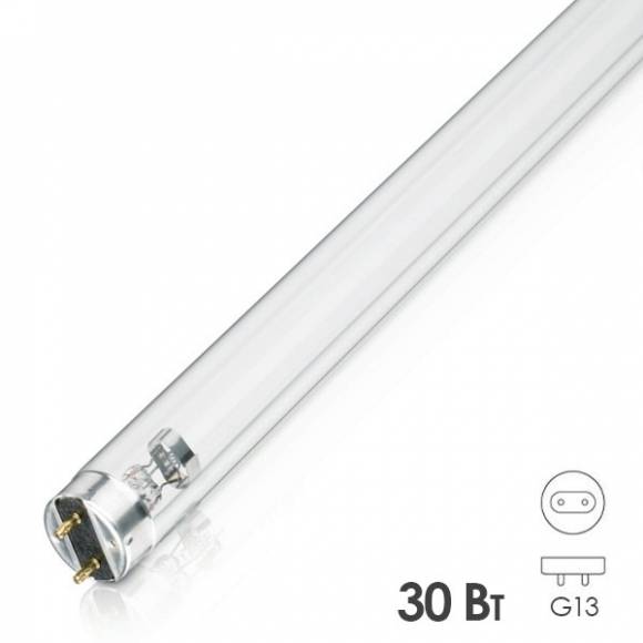 В.Лампа бактерицидная T8 Формула Света ЛСТ 30W G13 UVC 253,7nm 894mm безозоновая 460376861