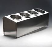 Контейнер для столовых приборов 4 ячейки в ряд [SLDC]