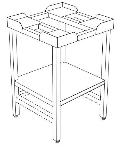 ППУ Подставка с полкой усиленная 800*700*850 ППУ Подставка с полкой усиленная 800*700*850