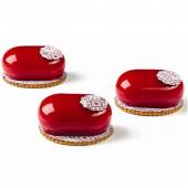 Форма силиконовая PAVOFLEX для пирож. 3D "Мисс" 78х48мм h33мм, 90мл, 15 ячеек Pavoni PX4345S