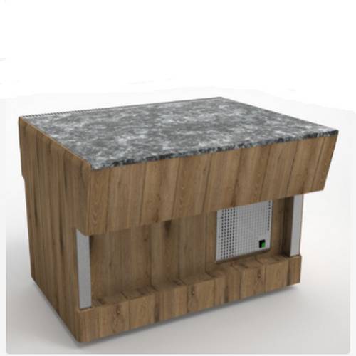 Прилавок нейтральный пристенный без полки RN42SBP ШС Capital 1105x910x830мм